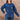 View of Schaefer ladies medium indigo denim chore coat with corduroy trim and pockets
