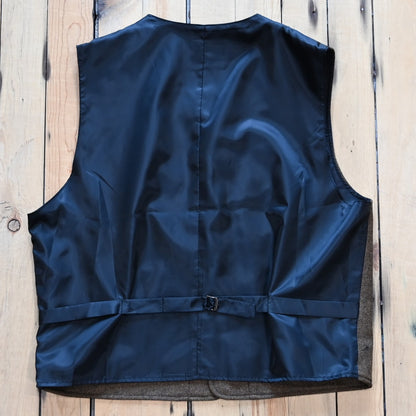 Frontier Men’s light tan cashmere wool notch vest front view