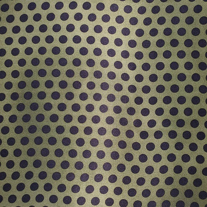 Cowboy Wild Rags black dot on olive silk wild rag