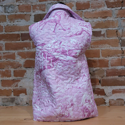 Ida Mae Home - Buffalo Toile Blossom Quilted Ruby Vest