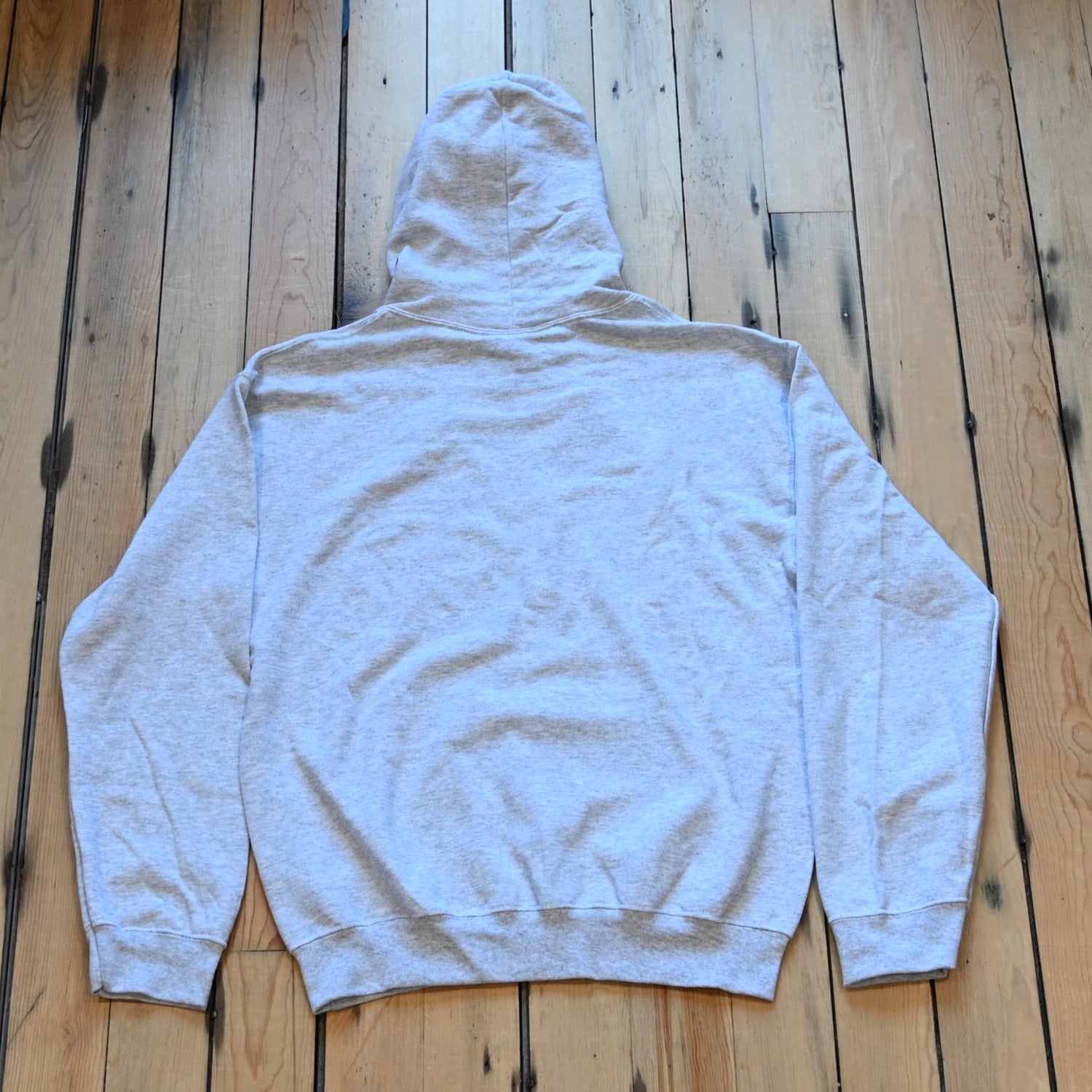 View of back of sweatshirt