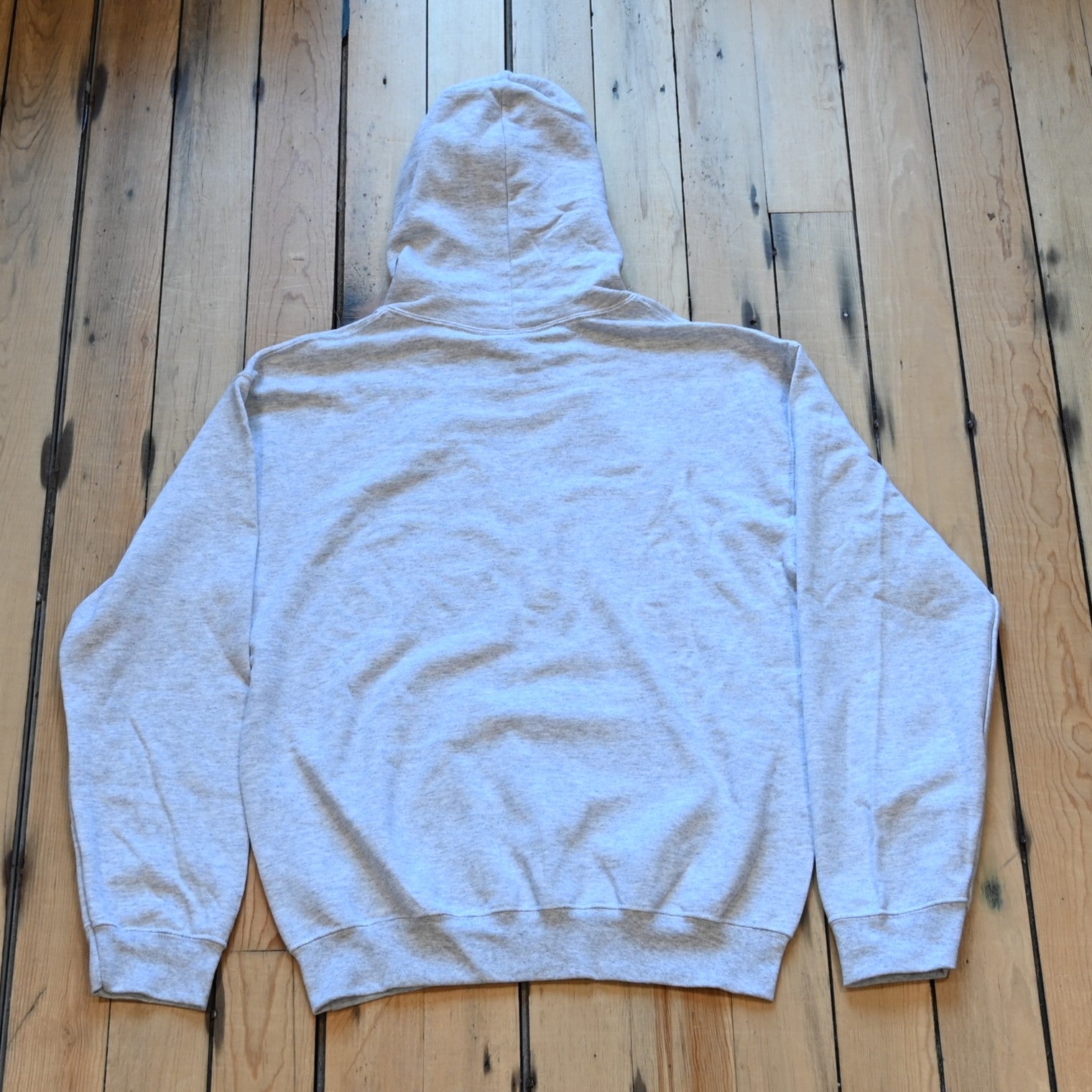 View of back of sweatshirt