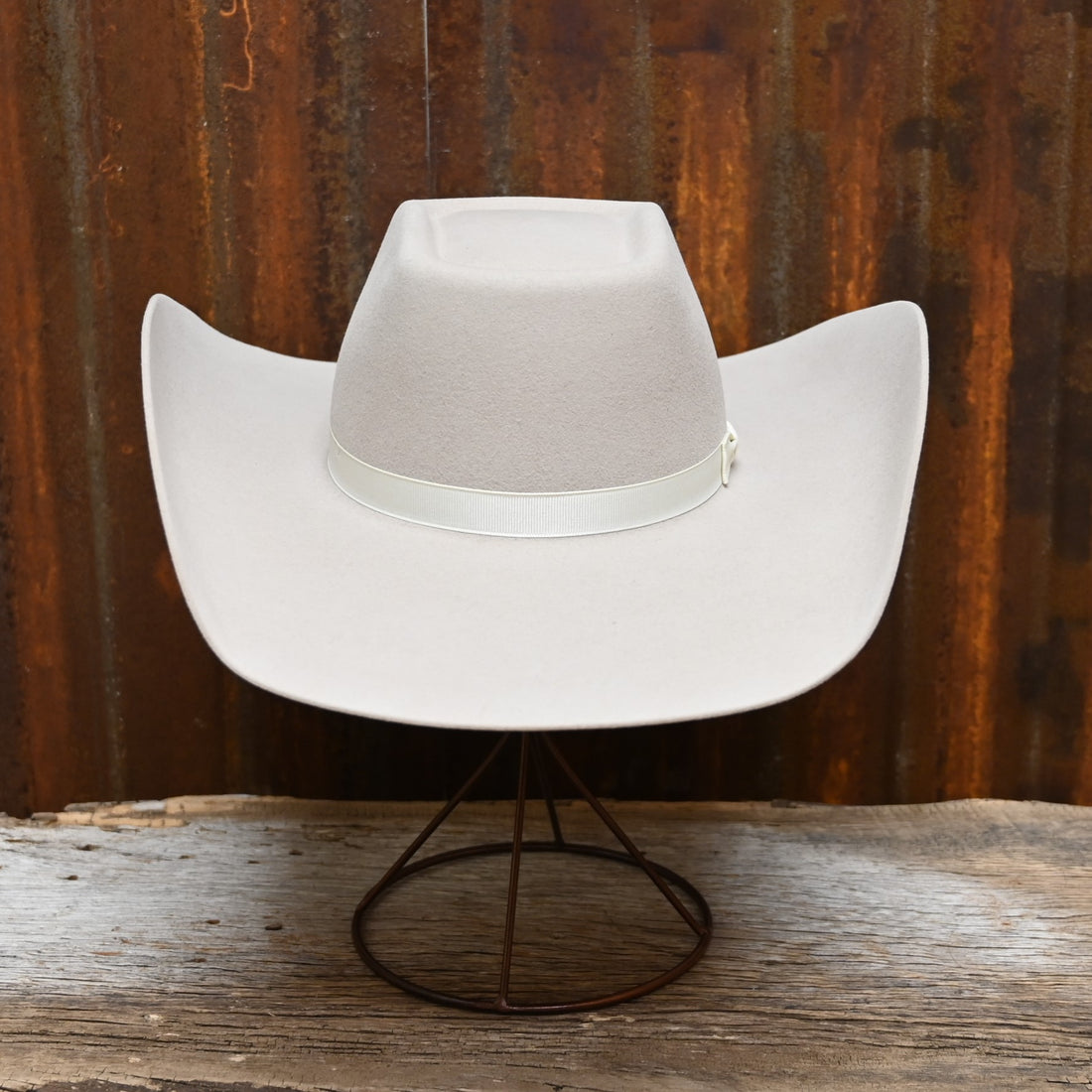 View of front of hat