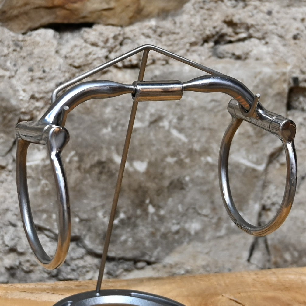 Myler Western Dee MB 02 comfort snaffle bit with wide-barrel sweet iron mouthpiece