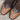 View of Stallion Ladies 14" chocolate cowhide boot with floral tooled top and bone buckstitching
