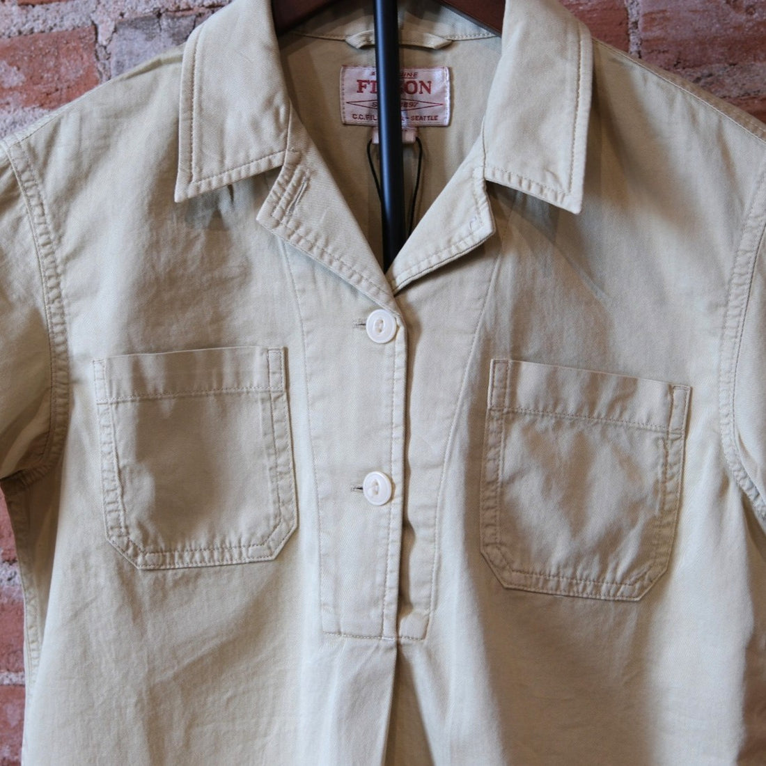 Filson Ladies Twill Popover Shirt - Pale Tan