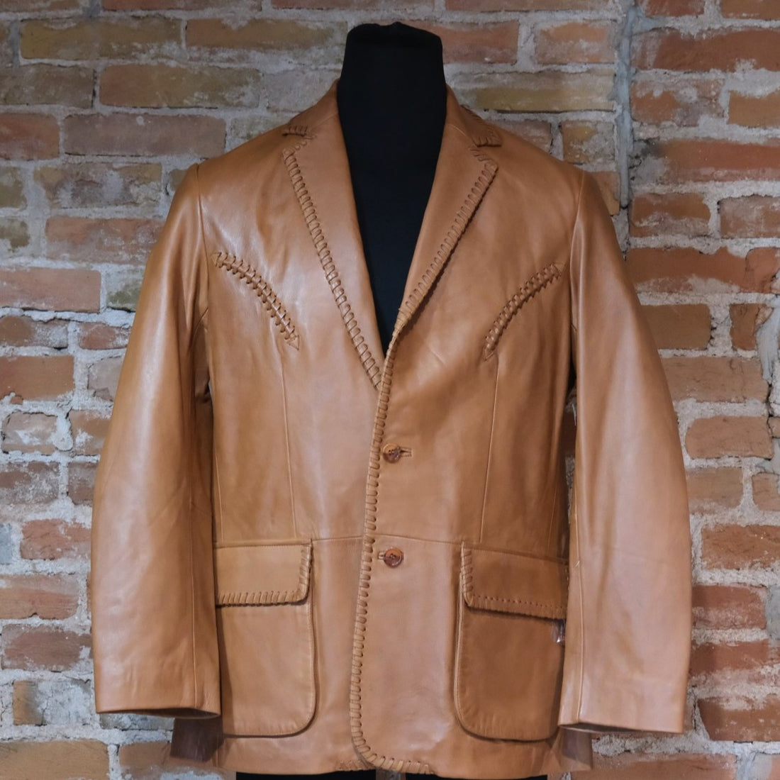 Scully Leather Ranch Tan Whipstitch Blazer