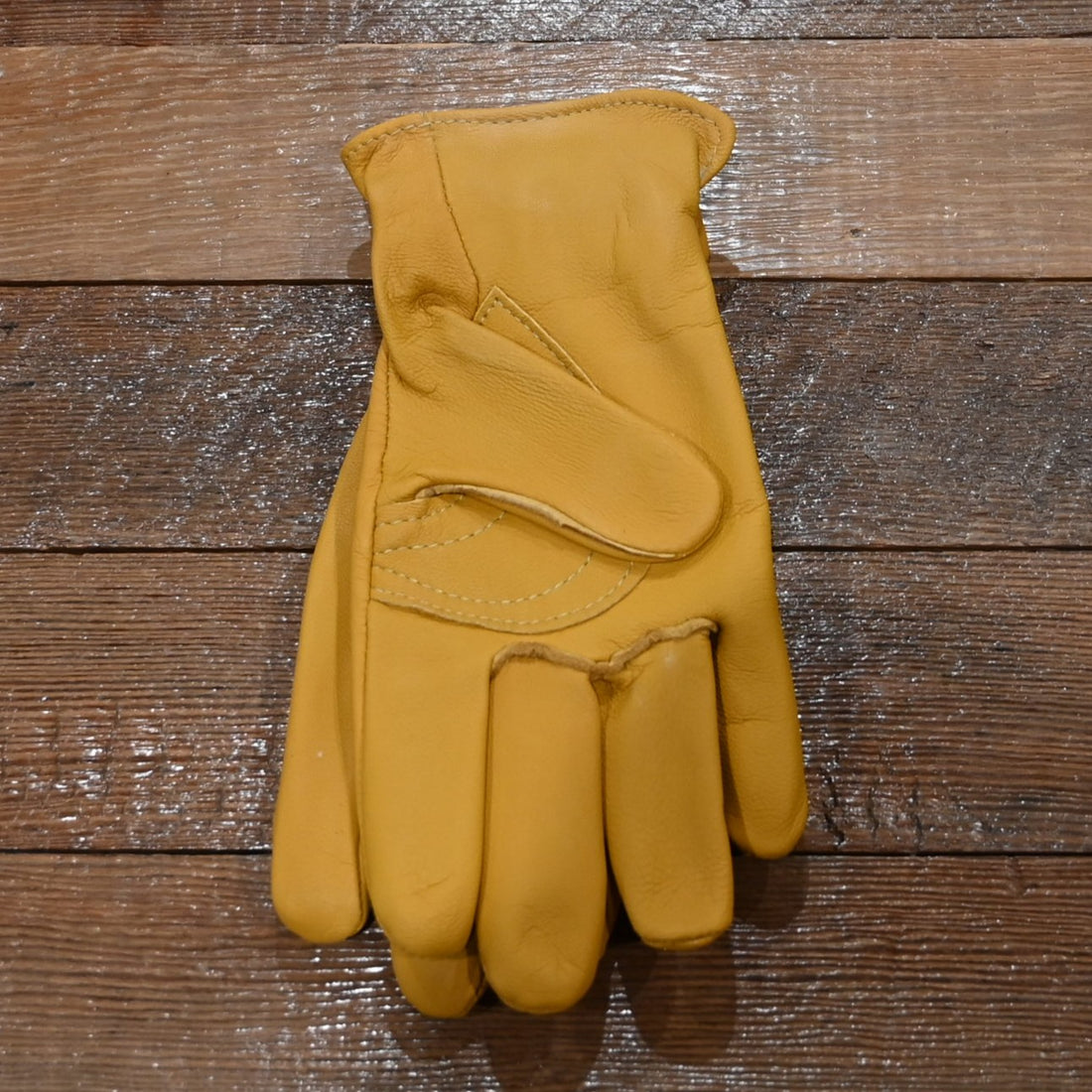 Geier Gloves gold goatskin roper glove with reinforced palm and elastic back