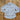 View of Schaefer blue stripe Western snap shirt with mesh-back vent and chest pockets