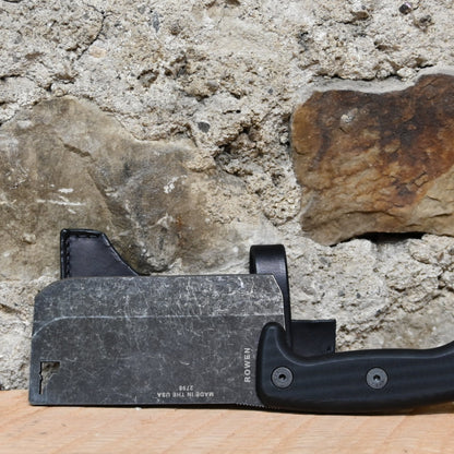 ESEE Cleaver - Black G10 Handles view of cleaver