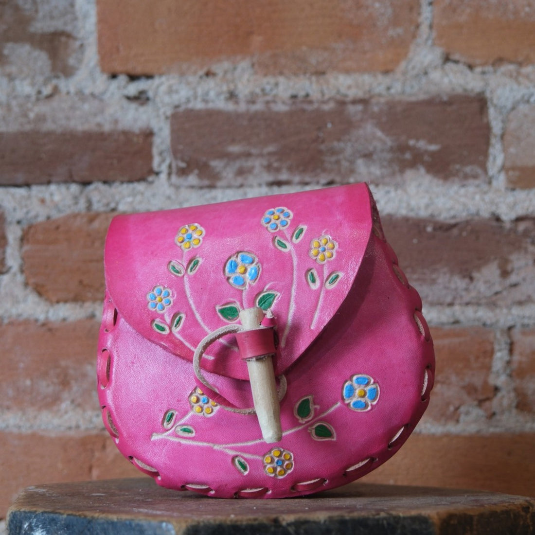 SouthBay Kids Floral Tooled Purse - Pink