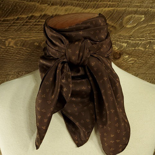 Cowboy Images Exclusive Prints Designer Brown Leaf Wild Rag 36x36