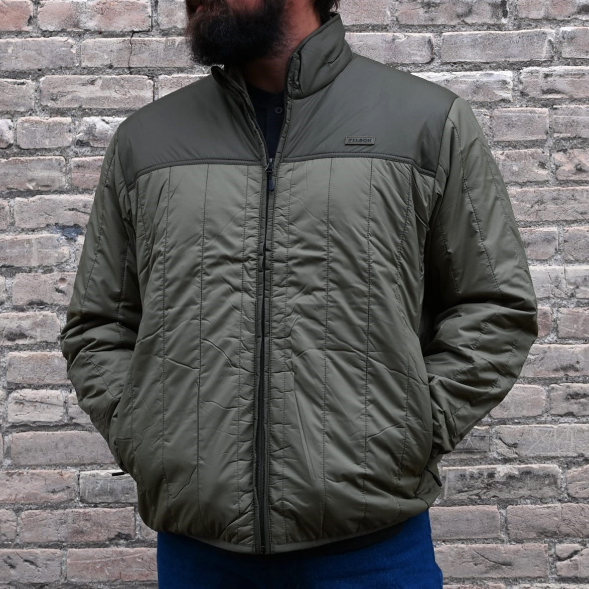 Filson Men's Ultralight Jacket – Winter Moss / Orca Gray – Atomic 79