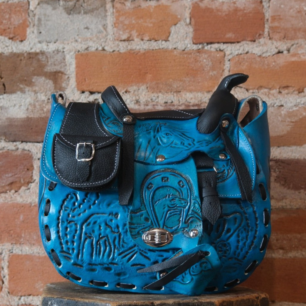 SouthBay Saddle Purse - Turquoise
