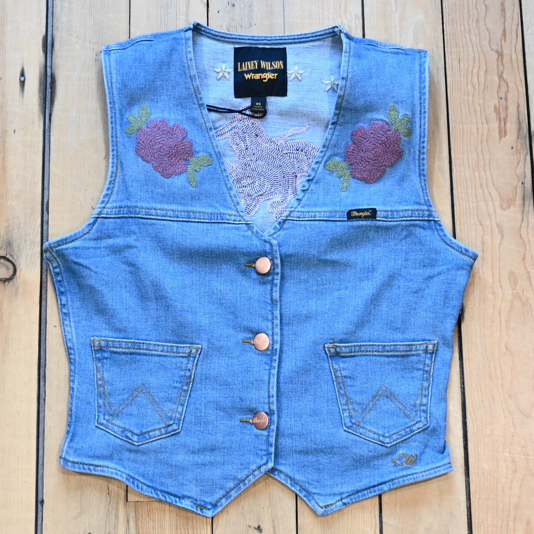 Wrangler x Lainey Wilson Festival Denim Vest