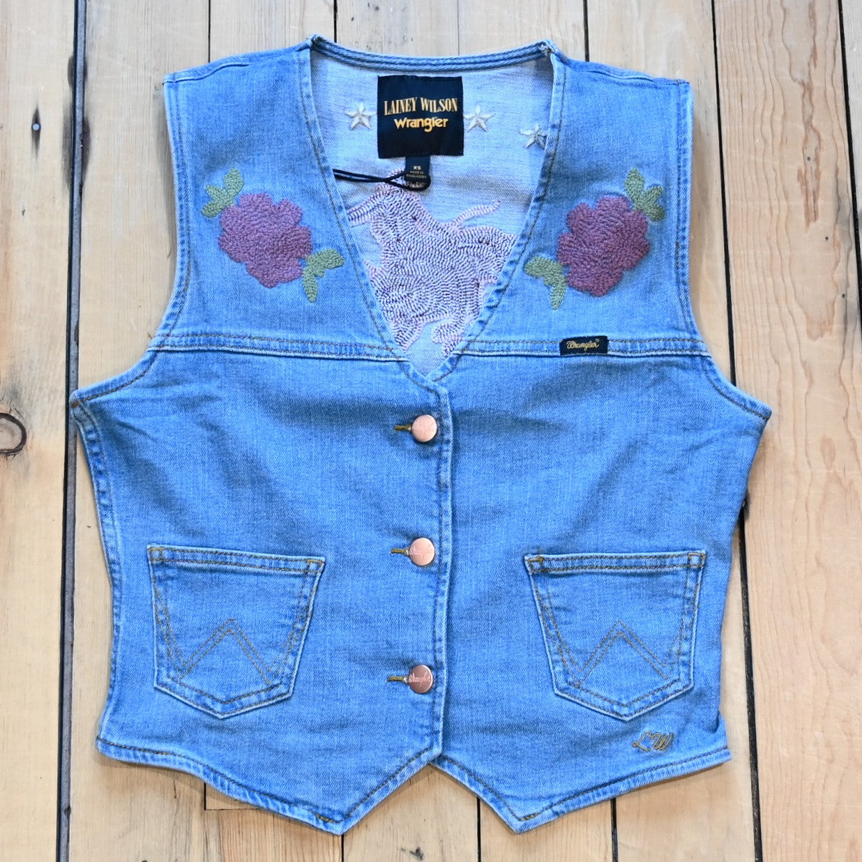 Wrangler x Lainey Wilson Festival Denim Vest