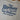 View of Blue Blanket men’s white crew-neck t-shirt with contrasting logo print