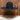Tacchino Open Crown Western Hat in Black