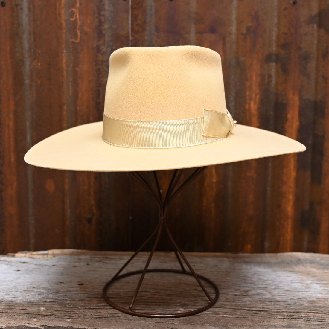 View of front of hat