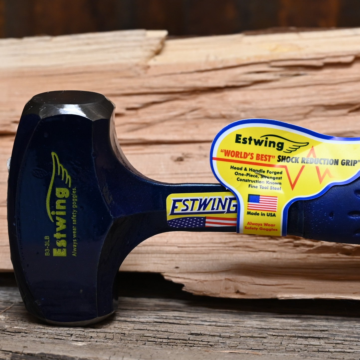 Estwing 3 lb drilling hammer forged steel with shock reduction grip