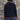 Morris Kaye & Sons – Black Denim Jacket with Red Fox Fur Cuffs, Collar & Placket