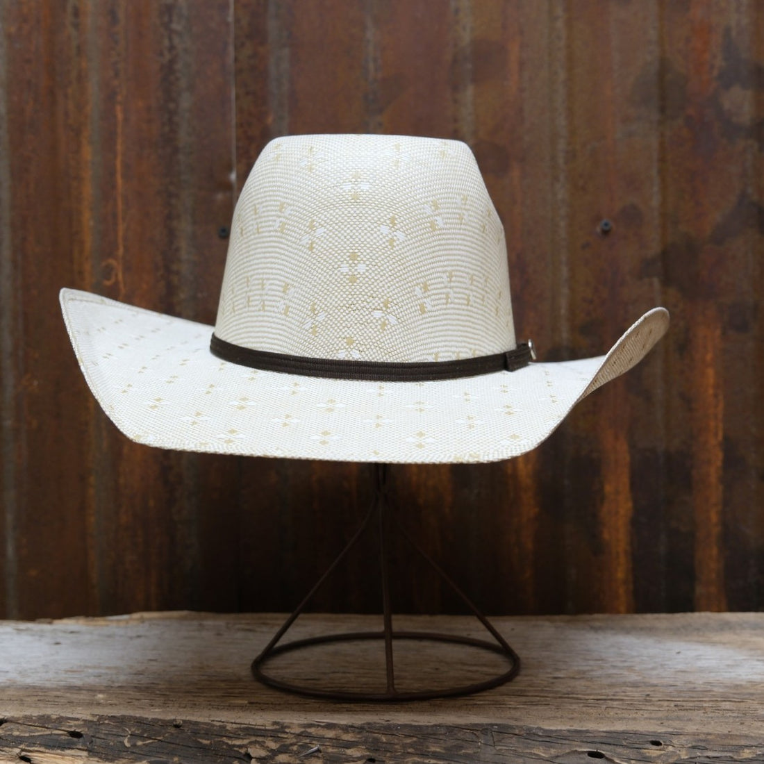 Resistol Hooey Pecos Straw Cowboy Hat - Tan/Natural