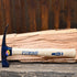 Estwing 24 oz bricklayer hammer with forged steel head and wooden handle