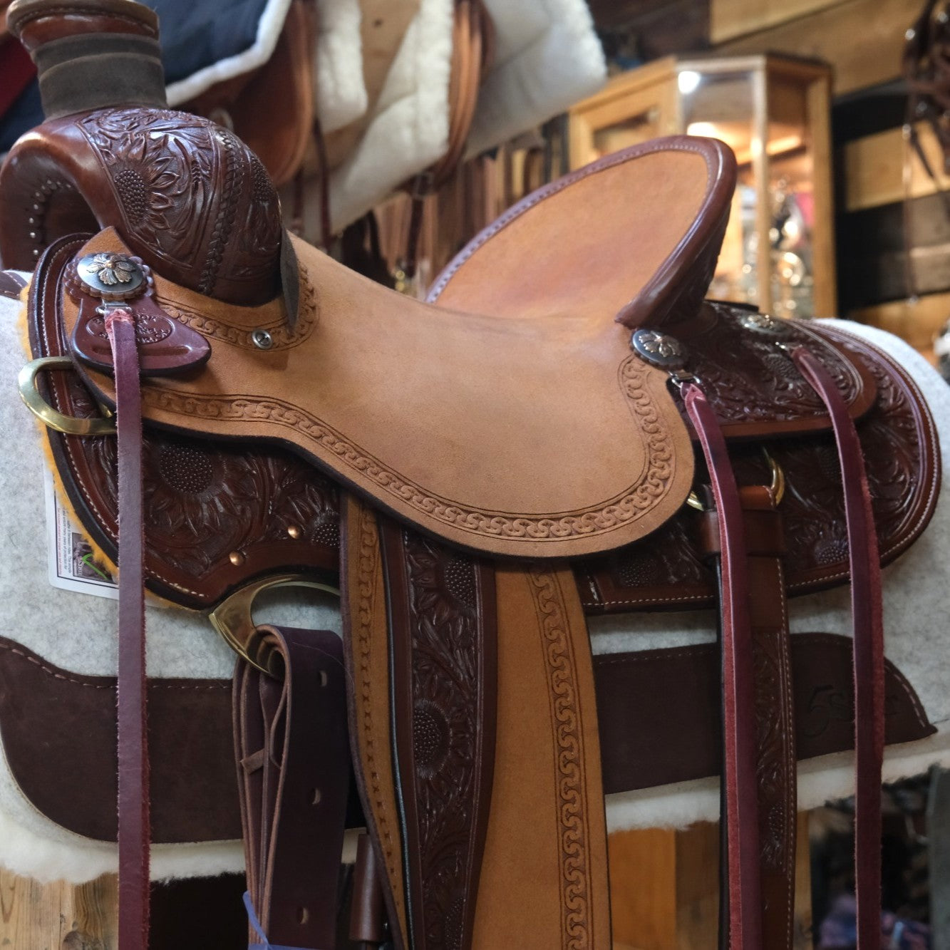 Billy Cook 16" Arbuckle Rancher - Sunflower Stamp