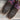 View of Hyer ROSE HILL 13" boots showcasing eggplant cowhide top and chestnut cowhide vamp with broad square toe and Stockman block heel