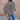 Morris Kaye natural knitted rabbit fur poncho in longer silhouette