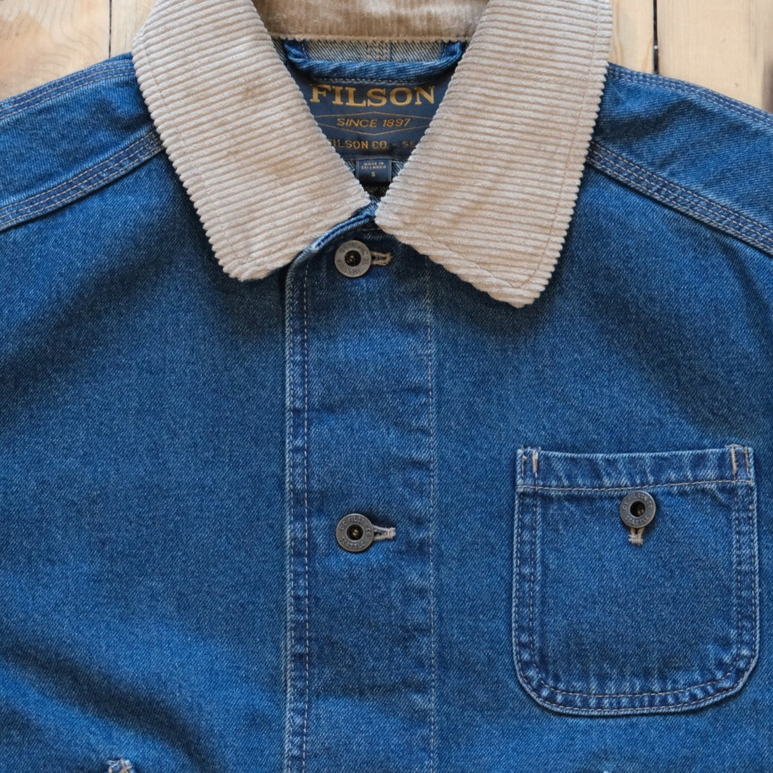 Filson 11-oz. Denim Outfitter Jacket - Light Indigo