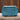 Myra turquoise Canyon Bloom canvas wallet with leather trim and zipper closure