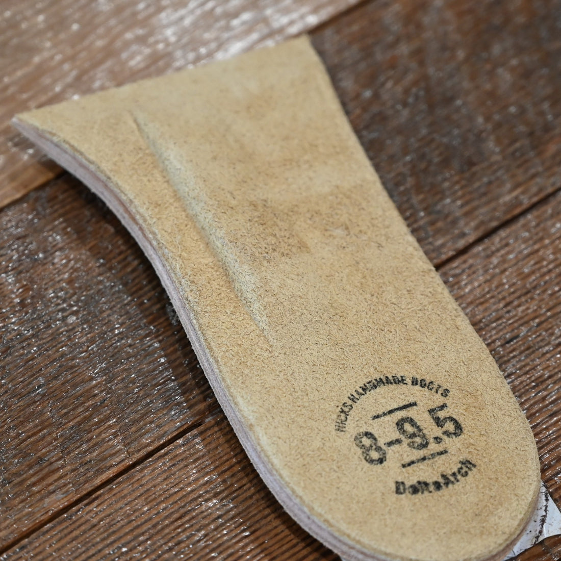 Nicks Boots DeltaArch half leather insoles with built-in arch support