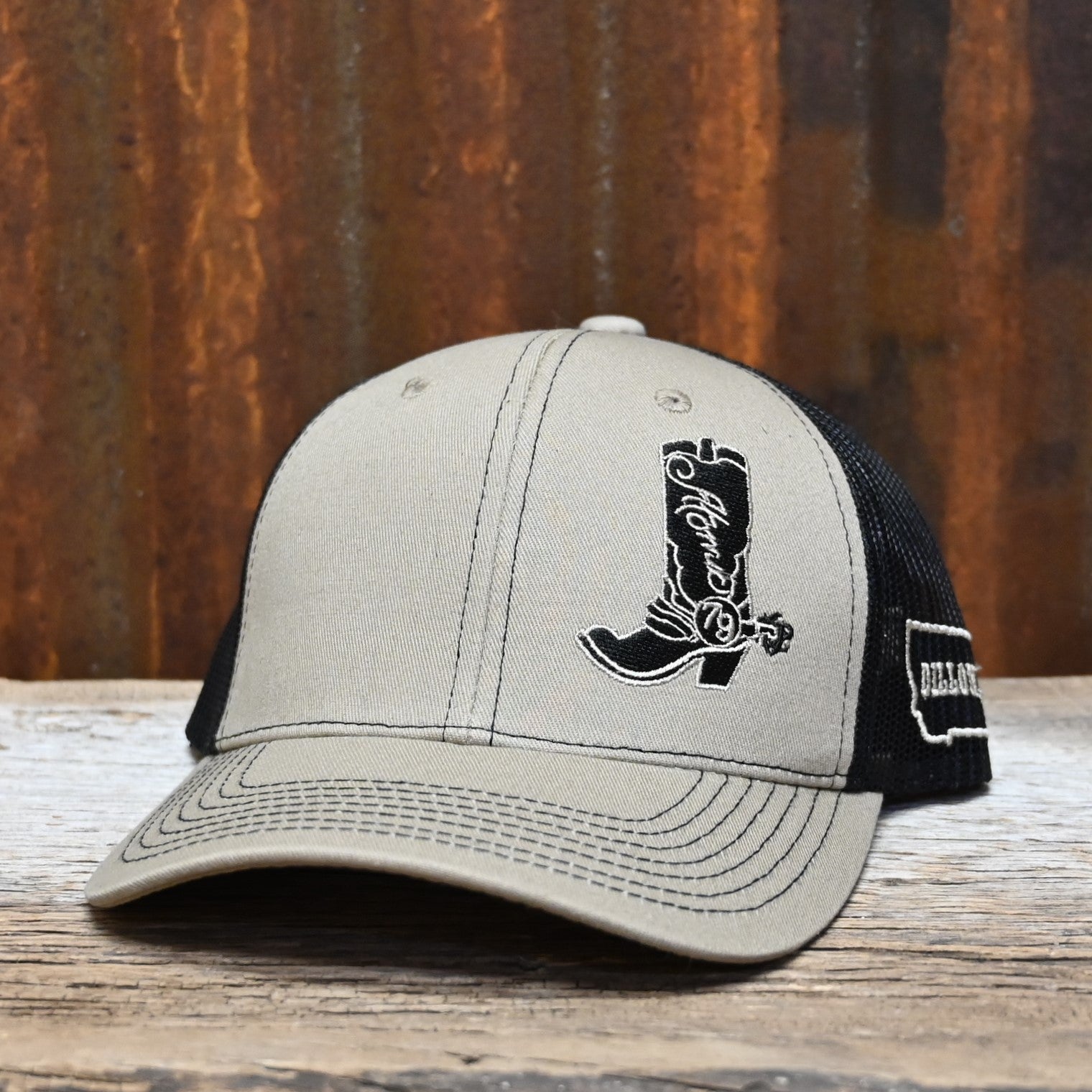 View of front of hat