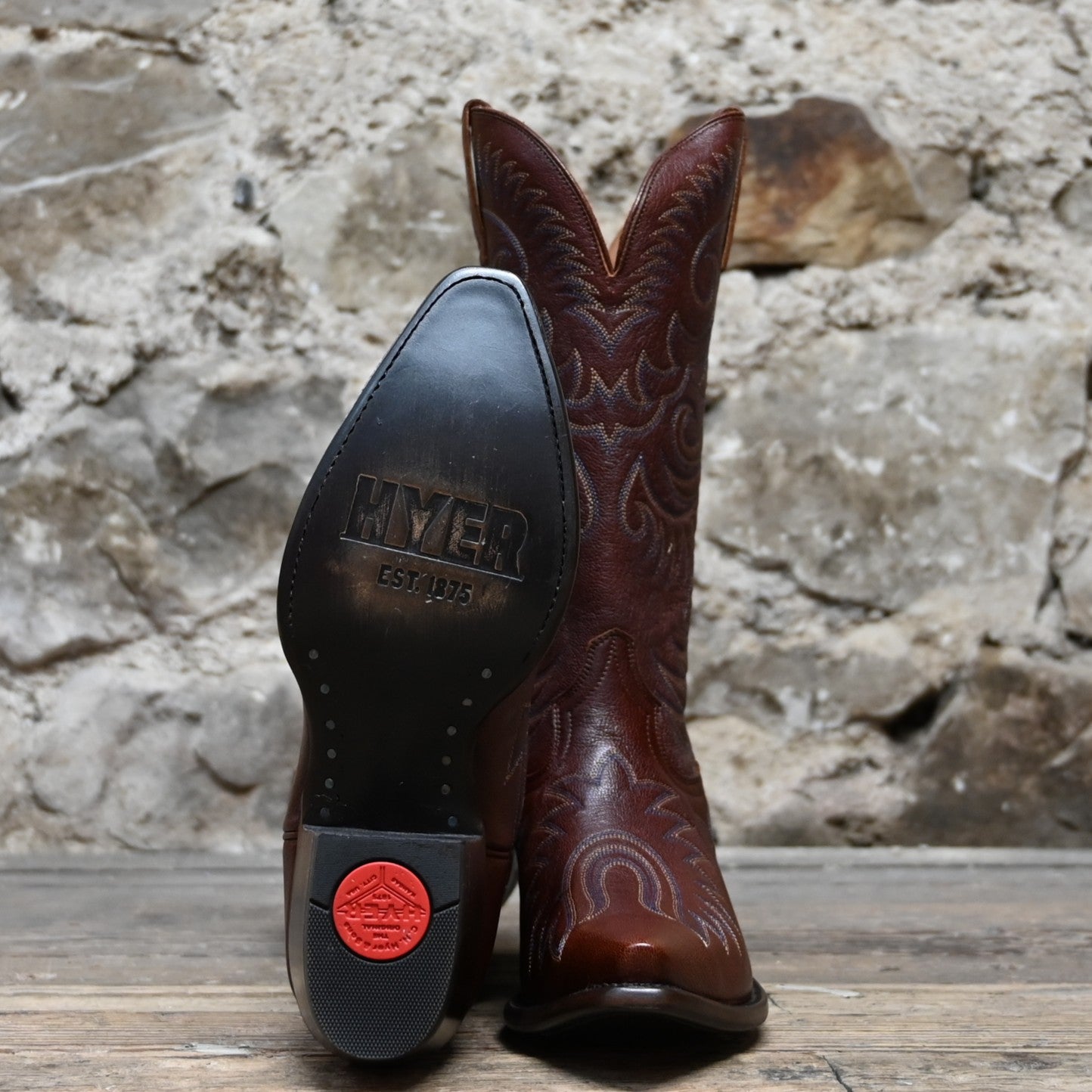 Hyer 13" ROAD TO ARIZONA Brown Cafe Chai goat boot