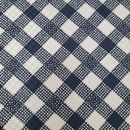 Cowboy Images Charmeuse Plaid Ivory Wild Rag 36x36