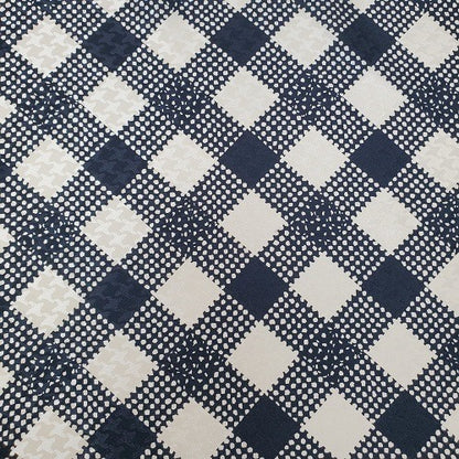 Cowboy Images Charmeuse Plaid Ivory Wild Rag 36x36