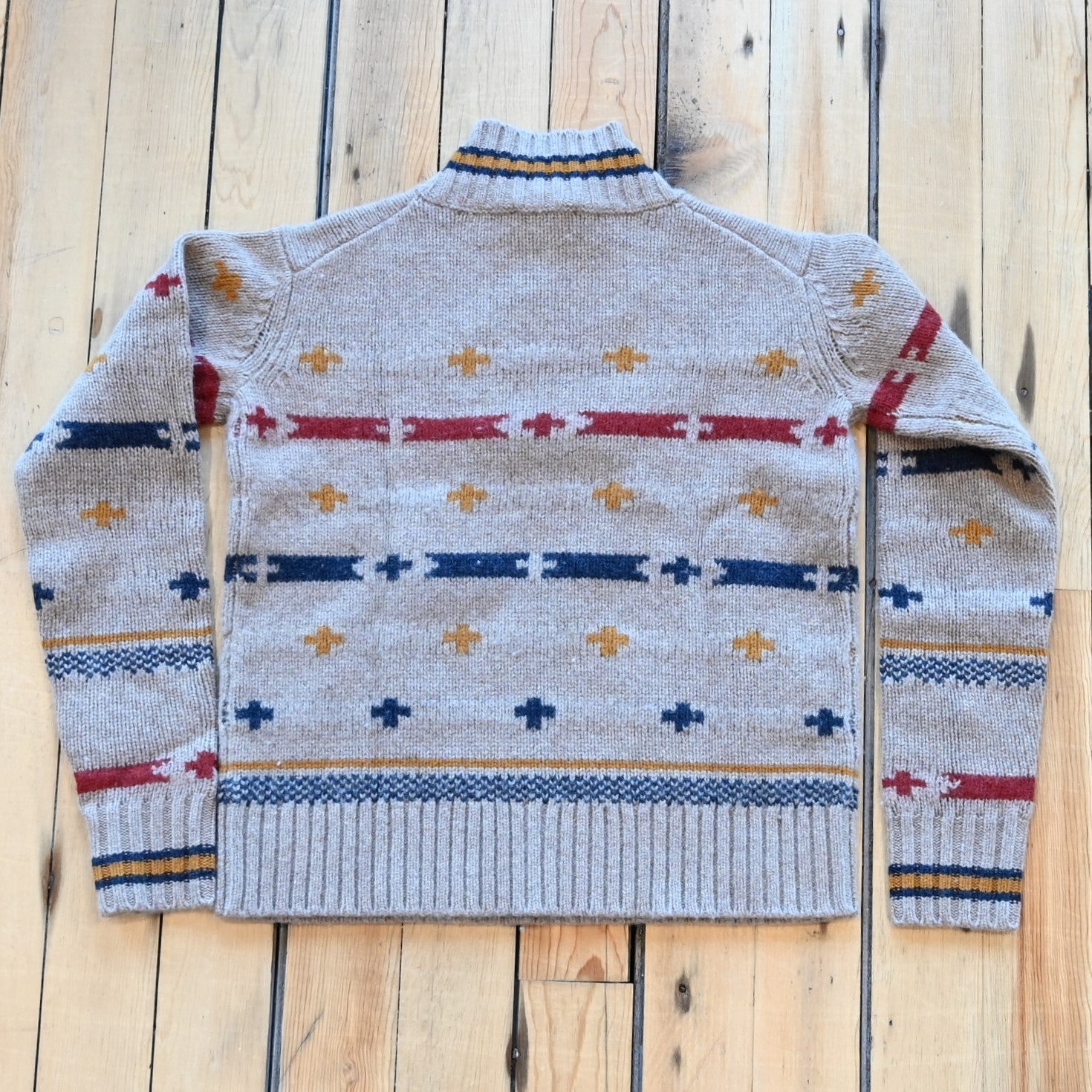 Pendleton – Hallie Marino Sweater (Barley with Multicolor Graphic)
