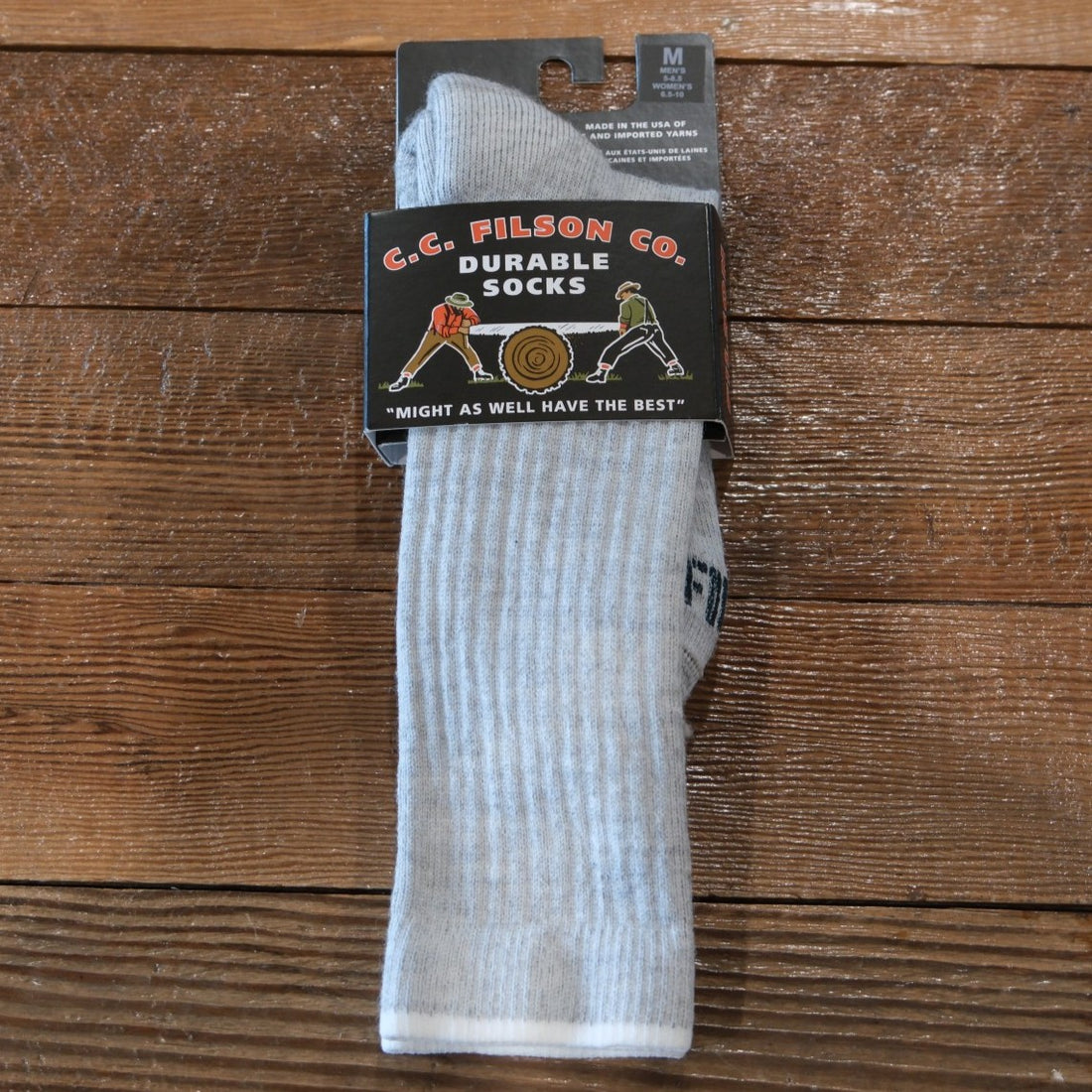 Filson Lightweight Traditional Crew Sock - Grey Heather