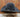 Serratelli 8X Charcoal Velvet Shovel Open Crown with 9 Line Charcoal Brown Ribbon