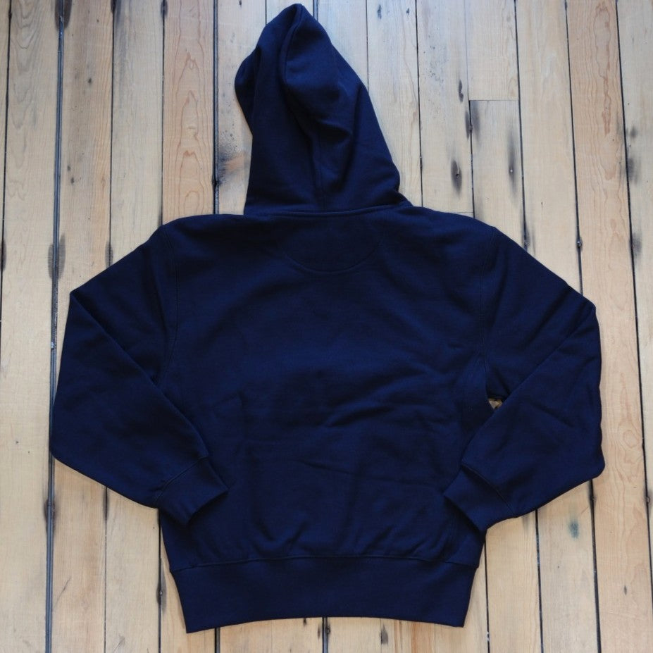 Filson Heritage Fleece Hoodie in Dark Indigo.