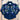 View of Rockmount kids navy shirt with embroidered crochet floral pattern, piping, and western detailing