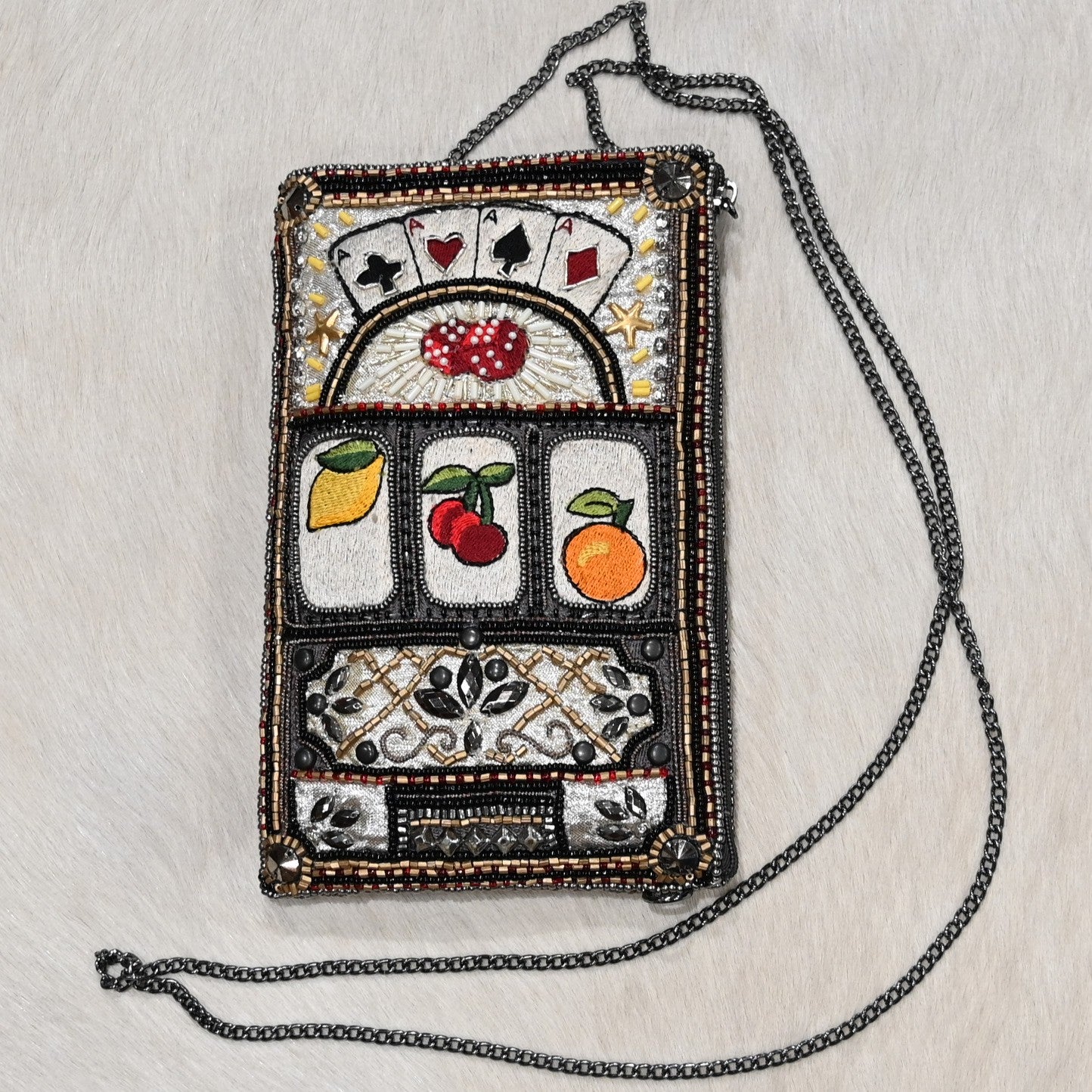 Mary Frances payoff crossbody phone bag compact crossbody design