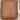 Tan leather crossbody shoulder pouch with embossed front, designed for concealed carry