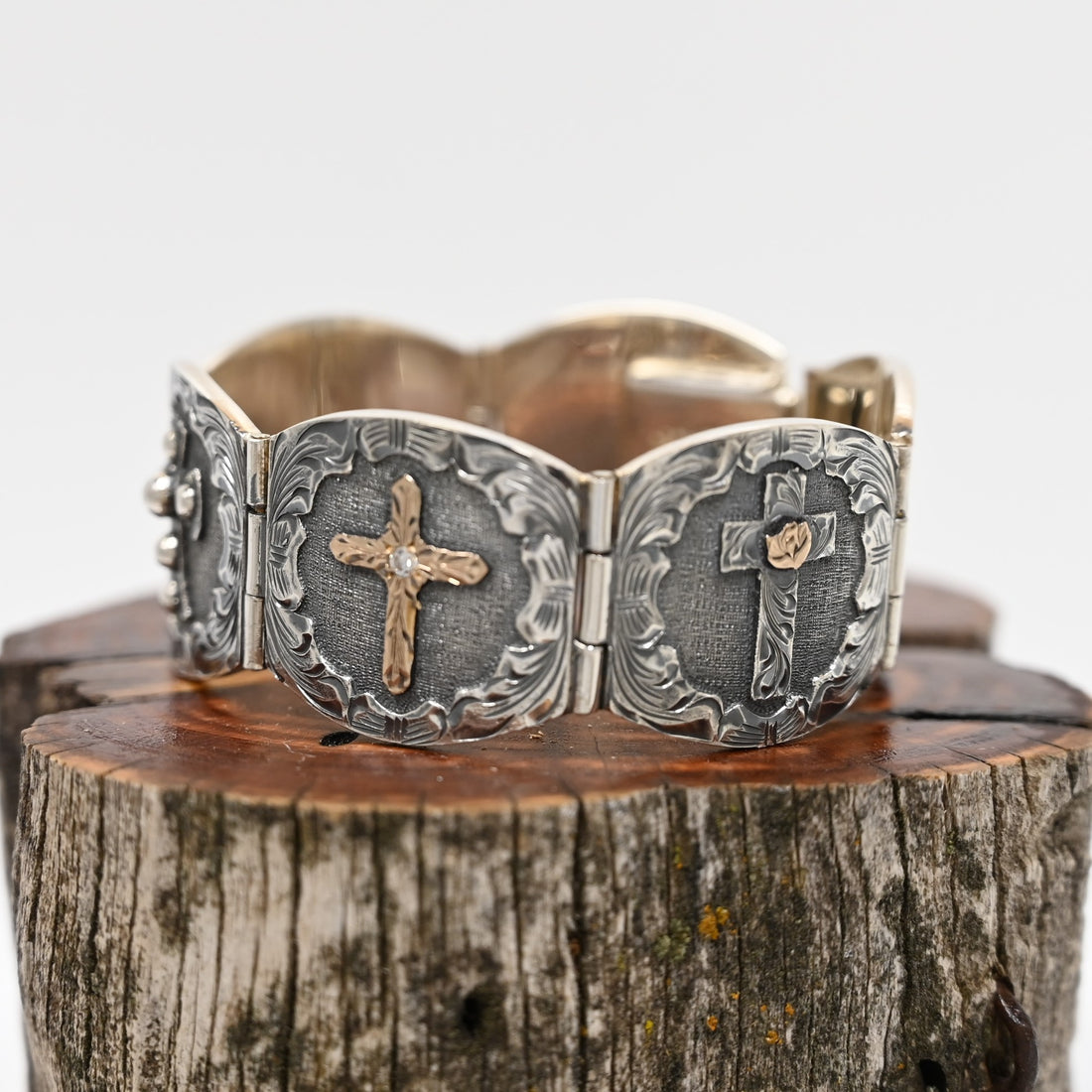 Vogt Silversmiths Crossroads Concho Bracelet