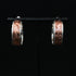 Vogt Red Canyon Hoop earrings — engraved copper overlay on sterling silver hoops
