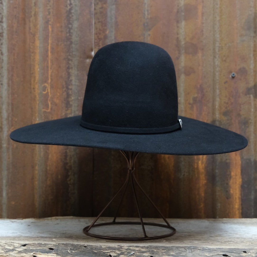 Tacchino 20X Reds black felt hat with a traditional open crown.