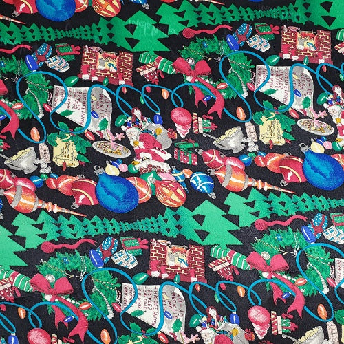 Cowboy Images Christmas Santa Wild Rag 22x22 in charmeuse satin with cowboy Santa and cactus lights design