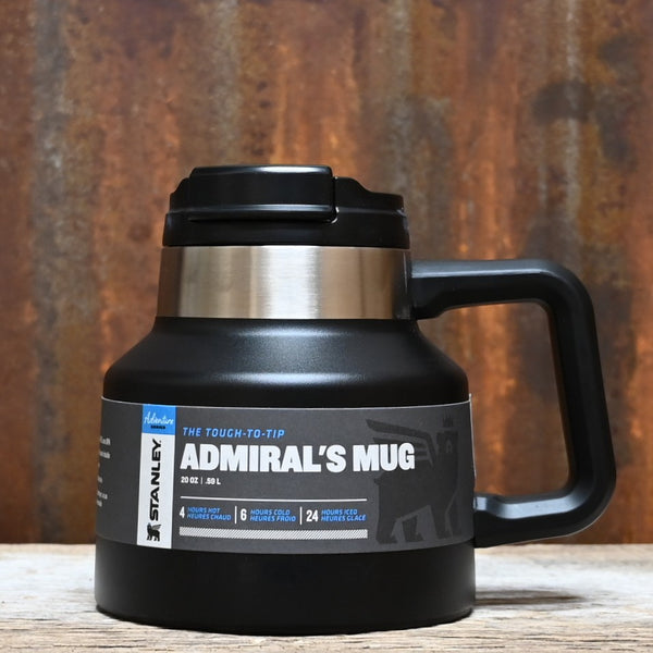 Stanley Tough to Tip Admiral's Mug – Matte Black – Atomic 79