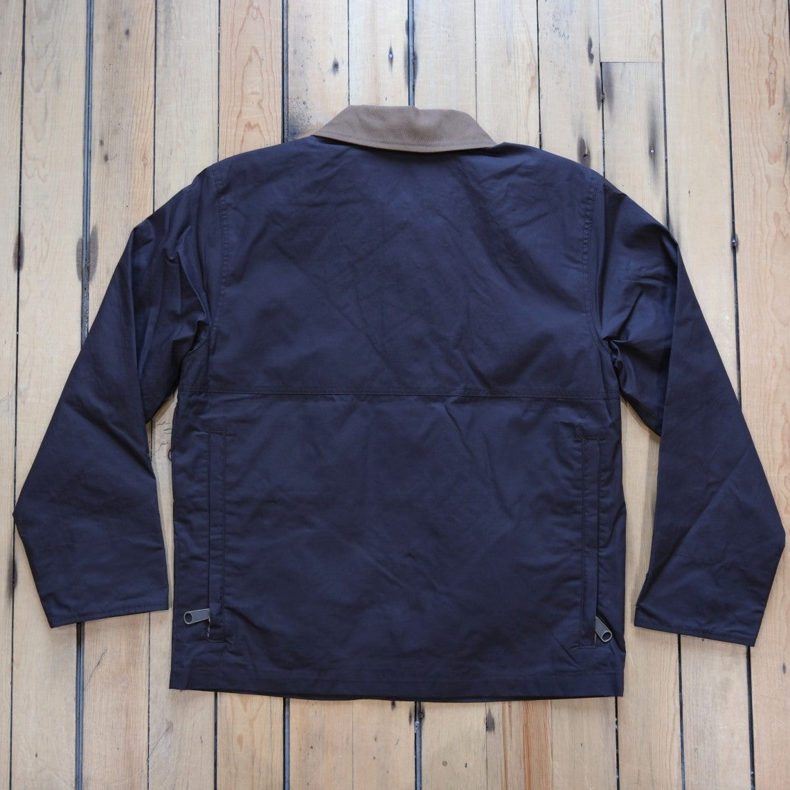 Filson Dry Wax Short Field Jacket in Dark Brown.